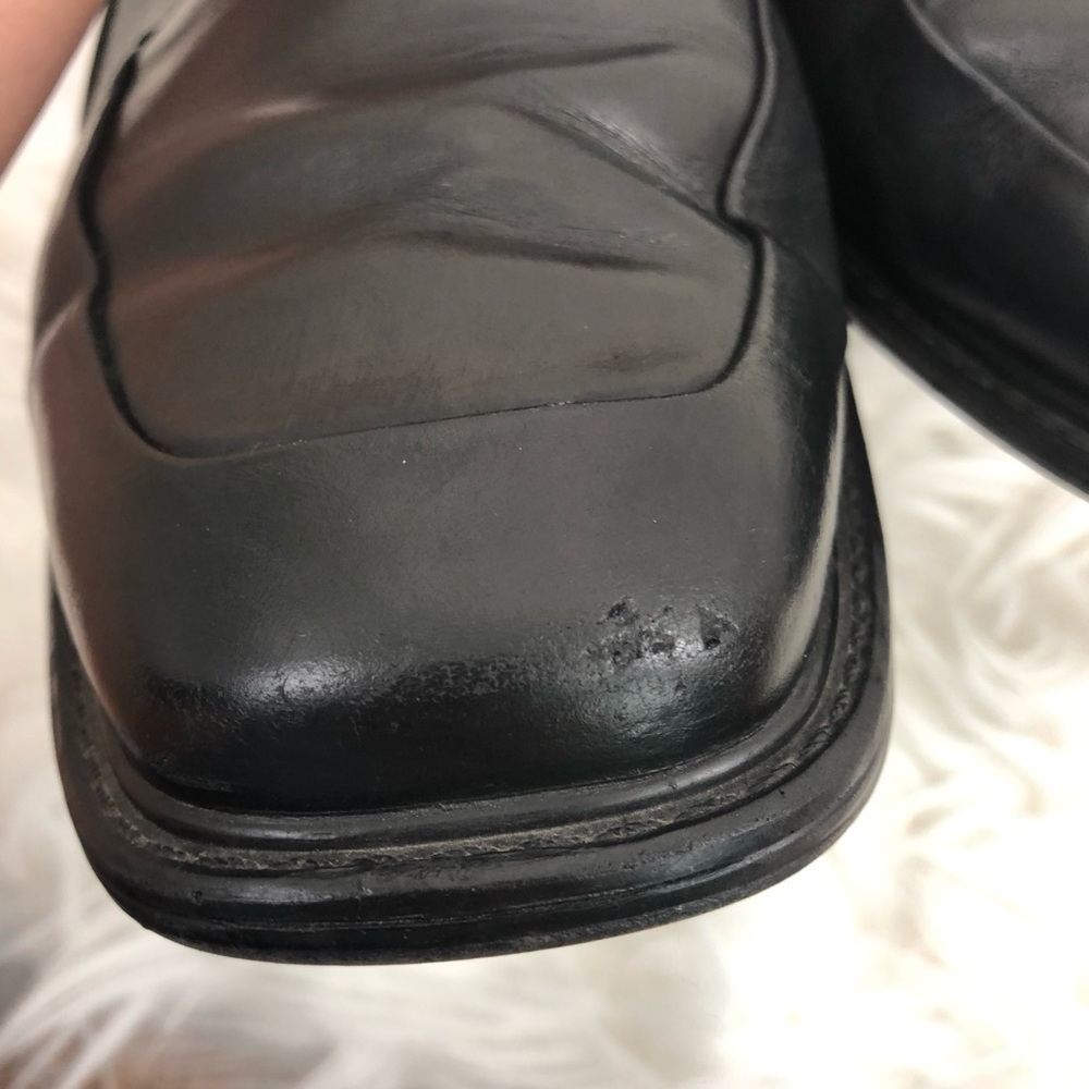 Rockport Mens Hancock Black Leather Loafer Shoes - Picture 7 of 8